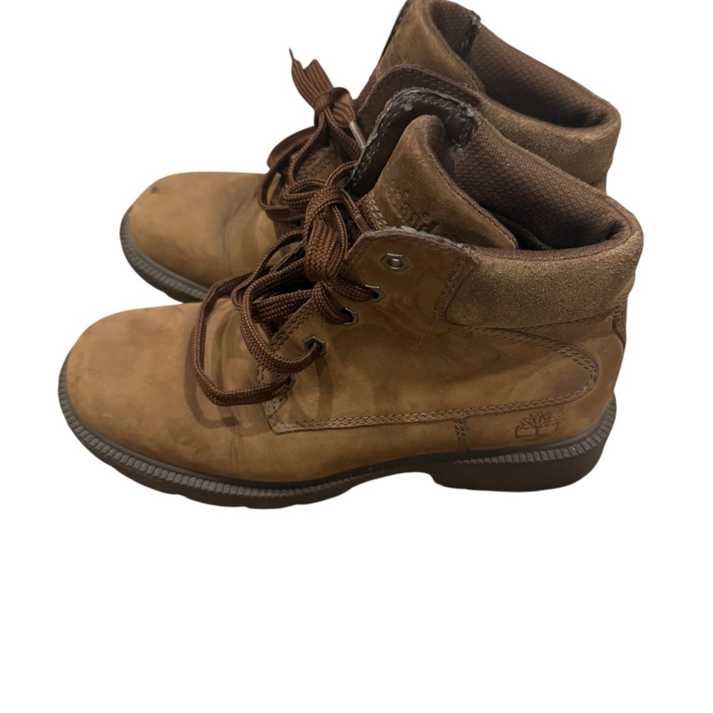 Timberland Brown Lace-Up Work Boots - Picture 2 of 4